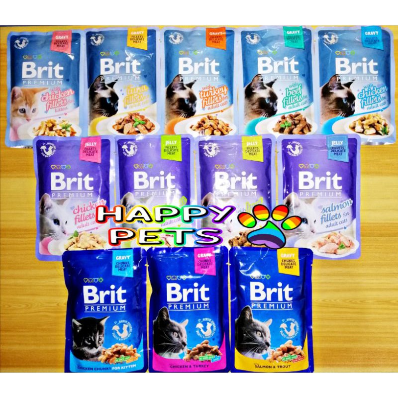 BRIT PREMIUM Gravy / Jelly Cat wet food for kitten and adult cats