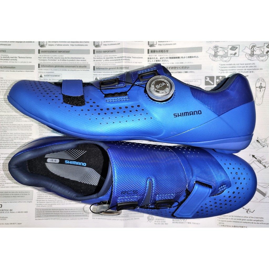 SHIMANO RC5 Road / Indoor / Outdoor Cycling Bike Shoes Blue OR Black Shopee Philippines