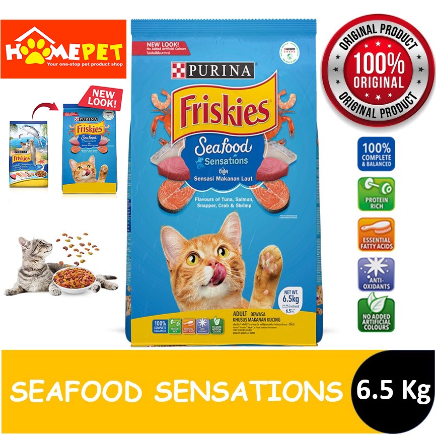 Friskies Seafood Sensation New Dry Cat Food 6.5 Kg Shopee Philippines