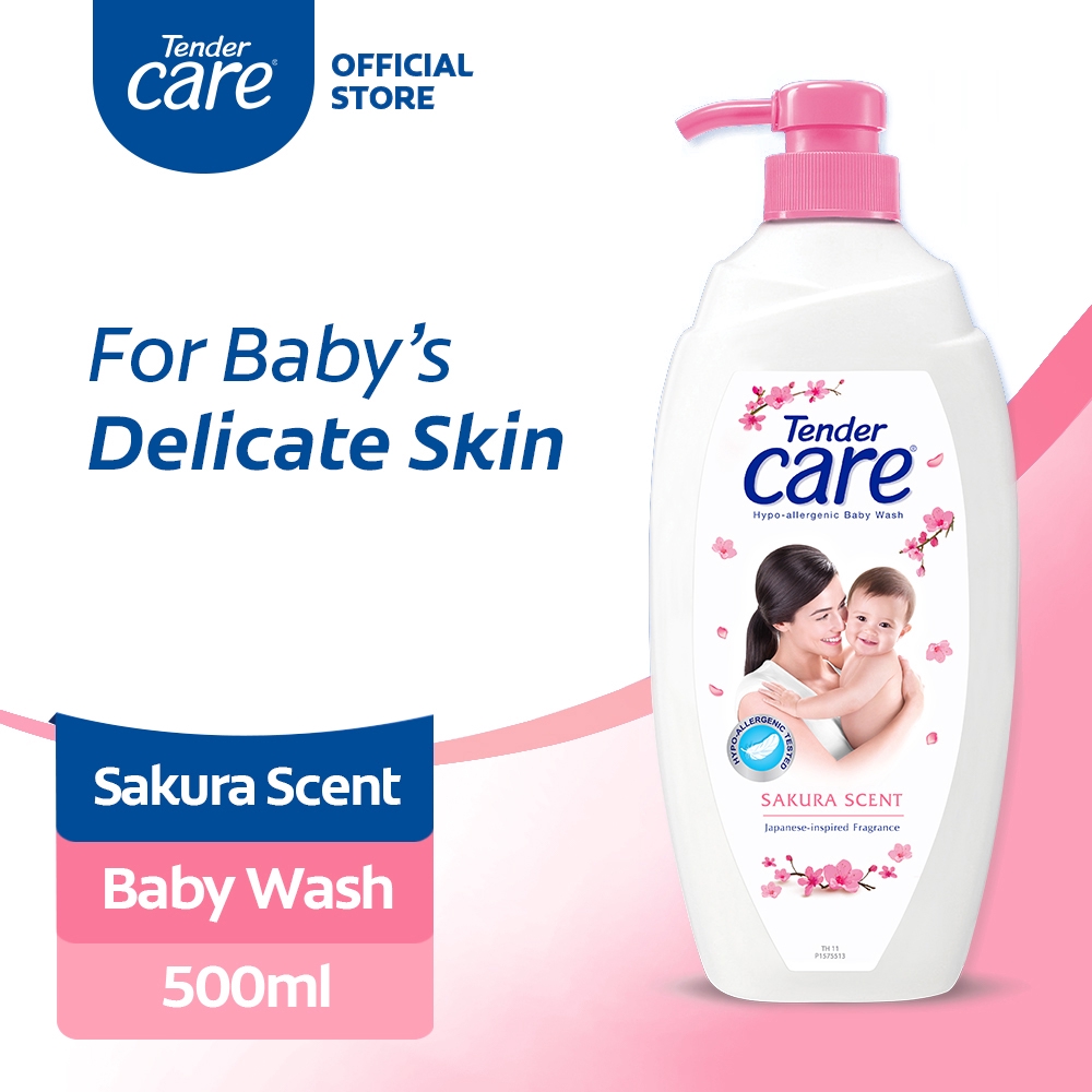 Tender Care Sakura Scent HypoAllergenic Baby Wash 500mL Shopee
