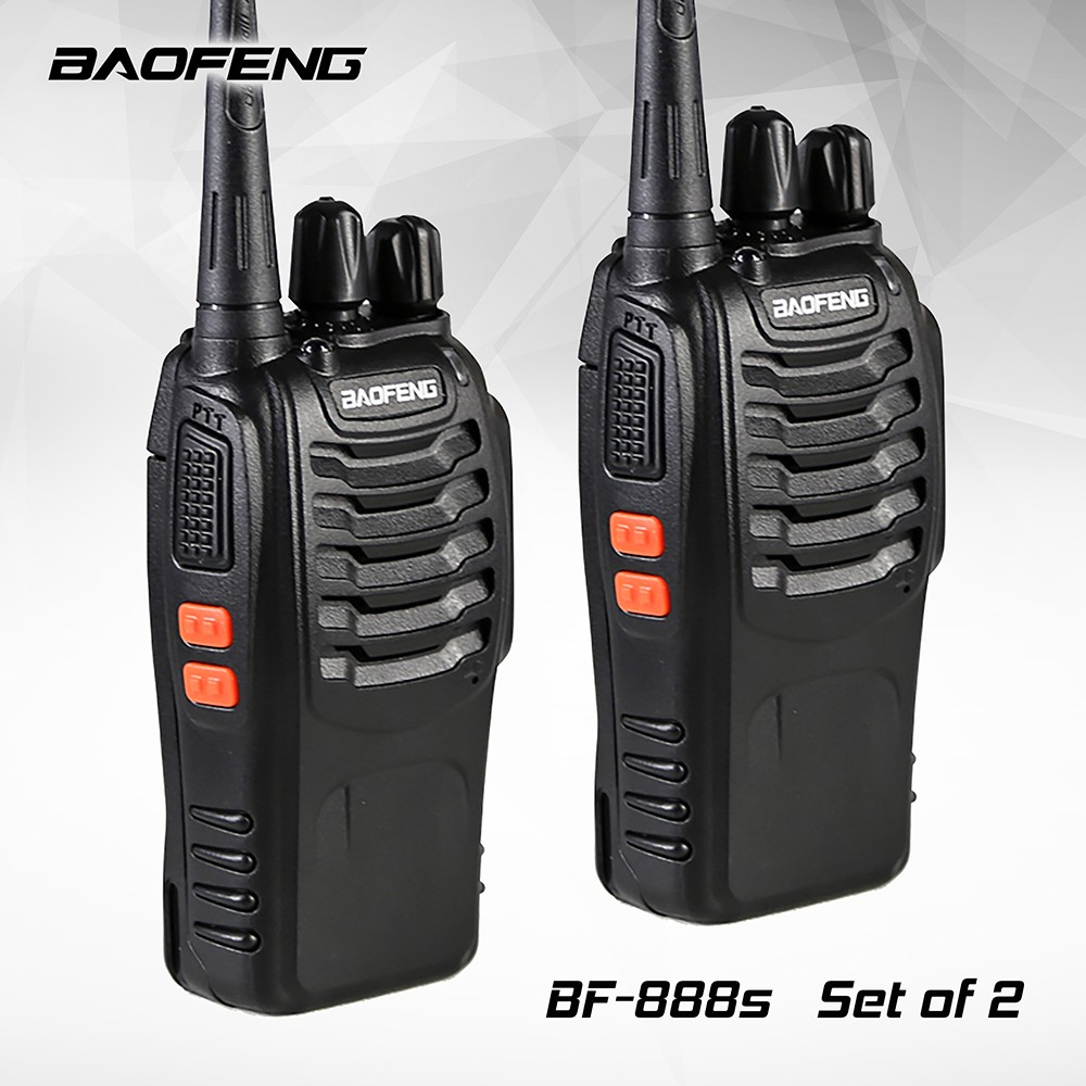 Baofeng BF 888S UHF 5W 16CHs Two Way Radio Walkie Talkie Set of 2
