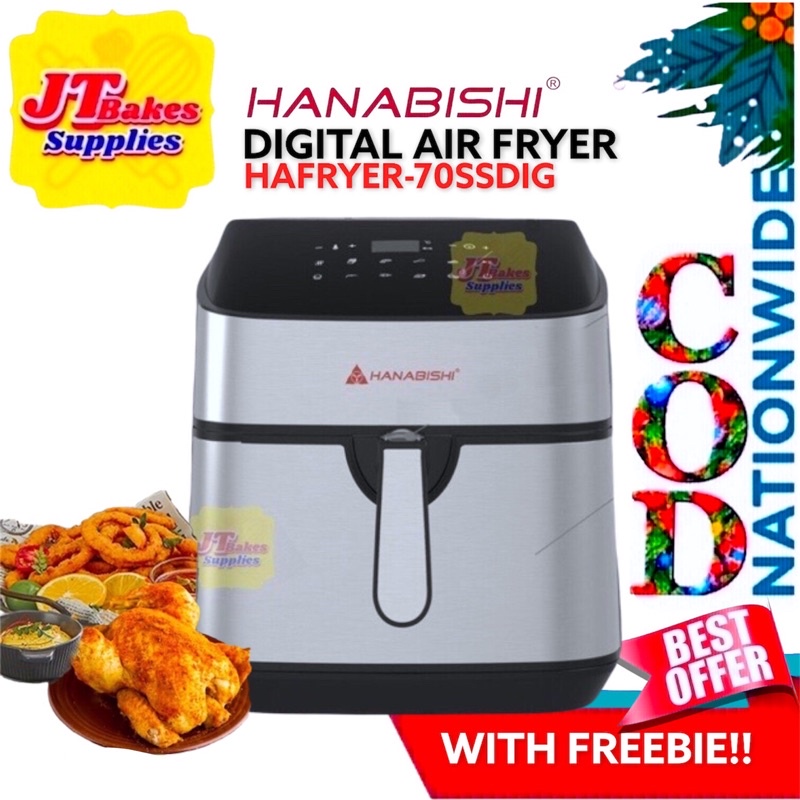 Hanabishi Nonstick Digital Air Fryer 7 Liter HAFRYER70SSDIG with