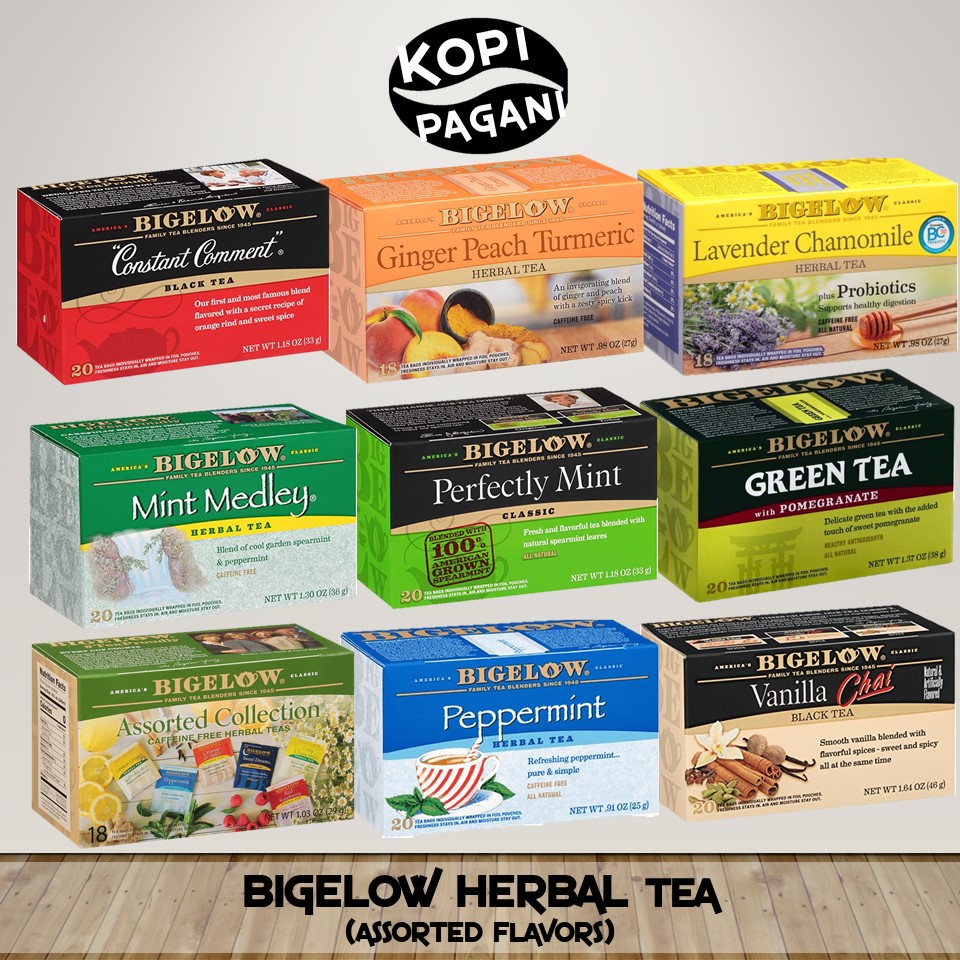 BIGELOW HERBAL TEA ASSORTED FLAVORS Imported from USA Shopee