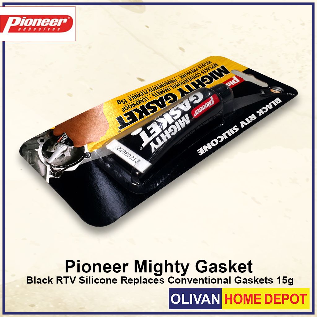 Pioneer Mighty Gasket Black RTV Silicone 30g Replaces Conventional