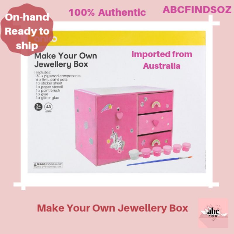 Paint Your Own Jewelry Box