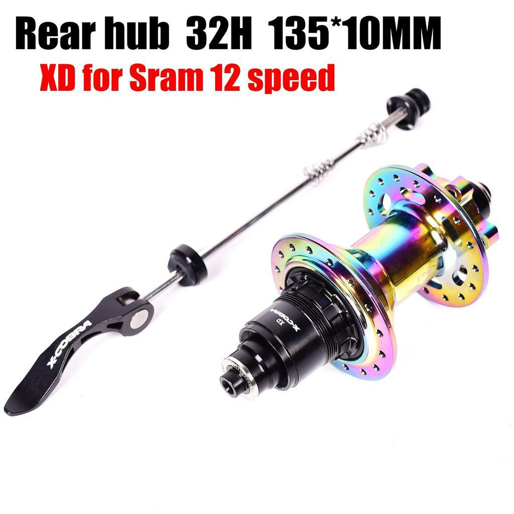 XCobra Bicycle hub rainbow high strength hubs mountain bike hubs 4 NBK