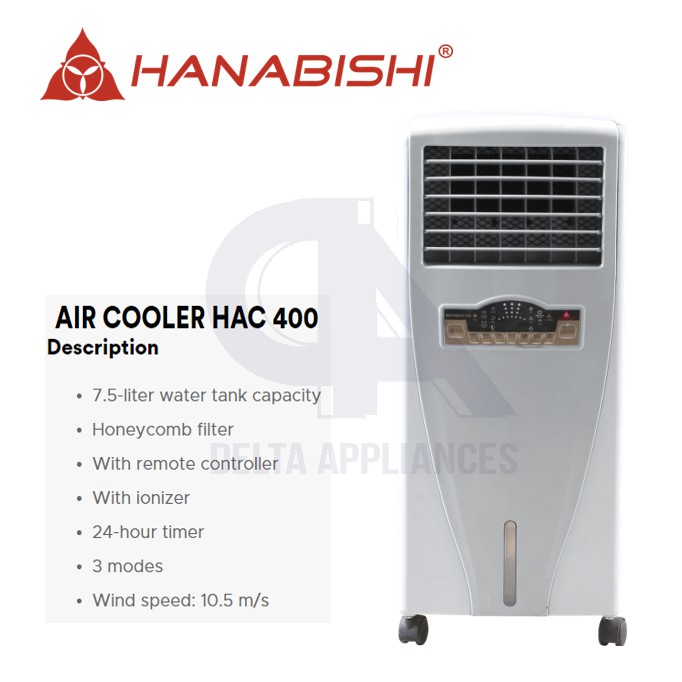 Hanabishi Air Cooler 7.5L HAC 400 Shopee Philippines