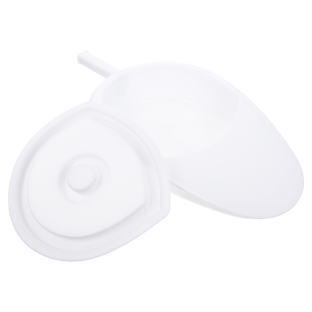 Lidded Excrement Container Bedridden Woman Bedpan Plastic Patient