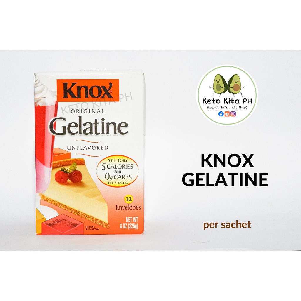 Knox Unflavored Unsweetened Gelatine sachet Shopee Philippines