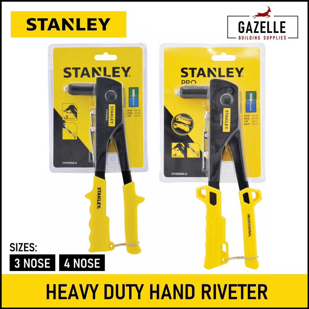 Stanley Steel Hand Riveter Blind Riveter Heavy Duty 69800 / Medium
