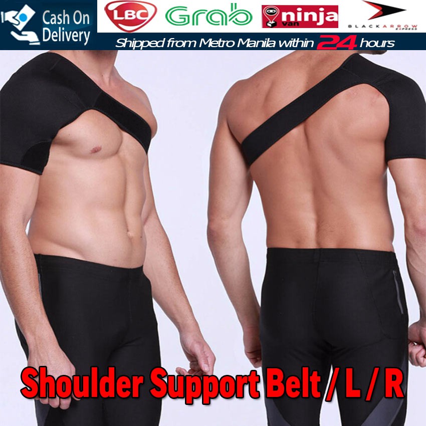 Adjustable Shoulder Support Left/Right Joint Pain Injury Sports Pad Weightlifting OneShoulder