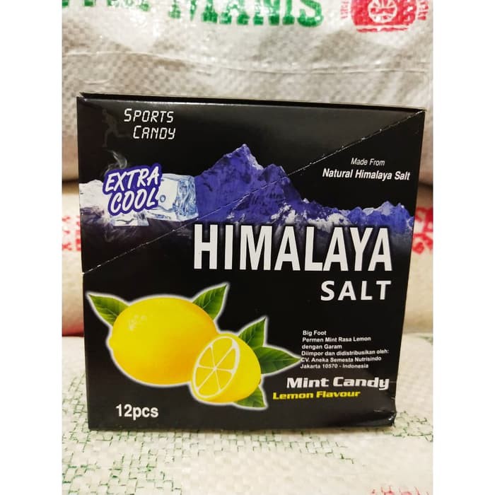 Himalaya Salt Mint Candy Lemon Flavor Contents 12 Pcs / Box Import