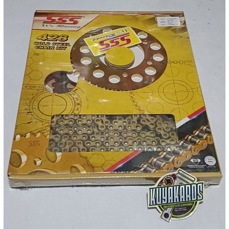 SSS STEEL GOLD SNIPER 155/SNIPER 150 V1 V2/TFX/FZ/R15 V1 V2 Shopee
