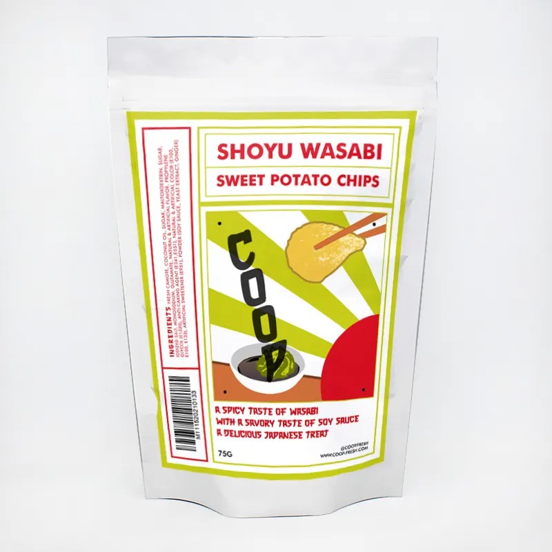 COOP Shoyu Wasabi Sweet Potato Chips 75g Shopee Philippines
