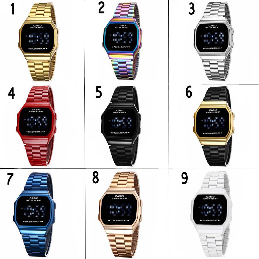 CASIO Retro Classic Unisex Digital Steel Watch A168WA1W