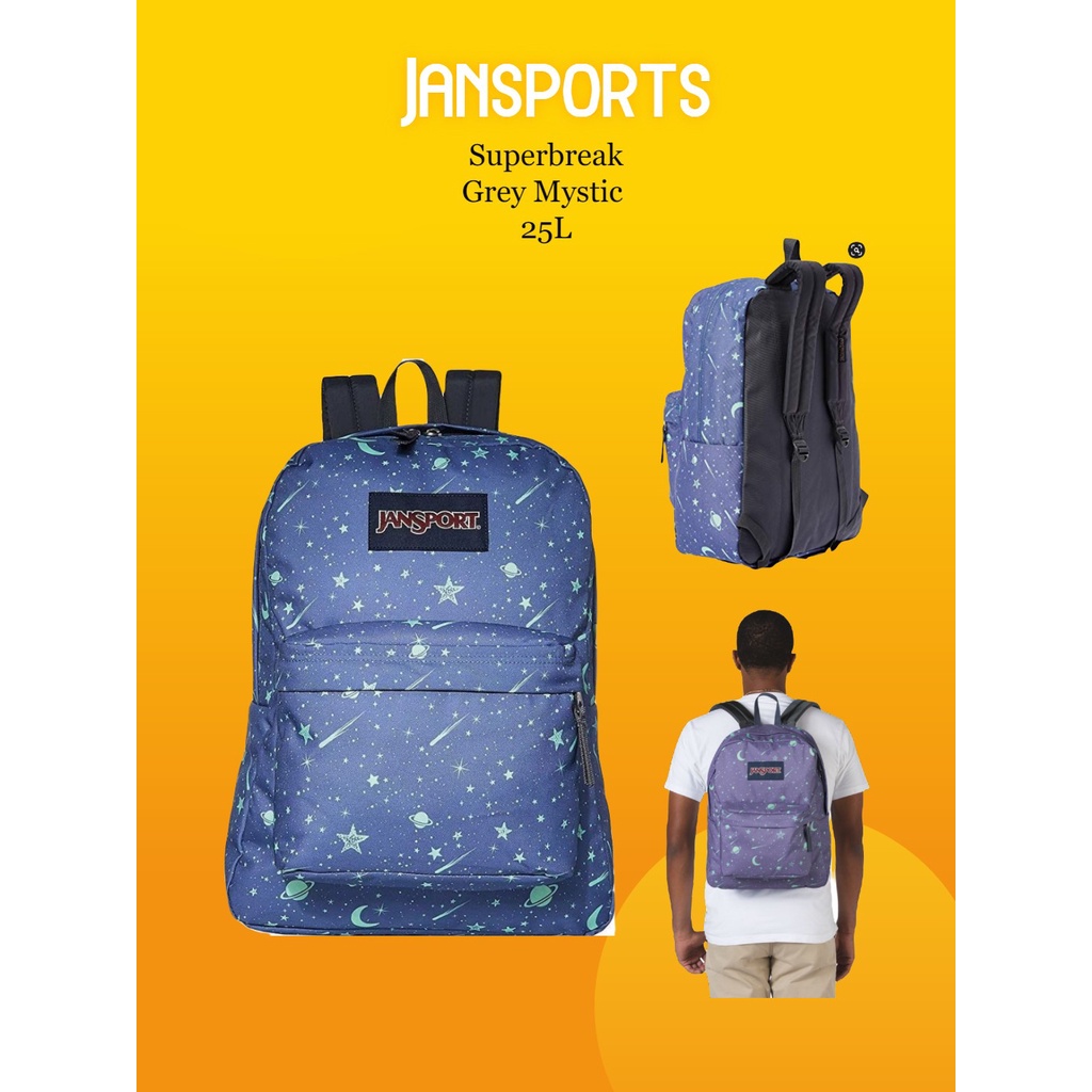 Jansports Backpack Super Break Grey Mystic 25L Shopee Philippines