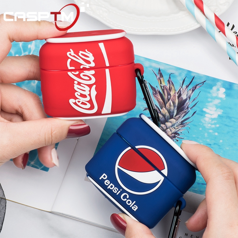Coca Cola Pattern Earphone Case For Airpods Pro Bluetooth Headset