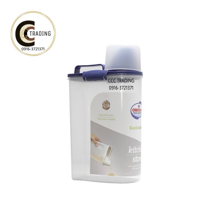 Orocan 2kg Cereal Container, Dog Food Storage, Rice Box, Dry Food