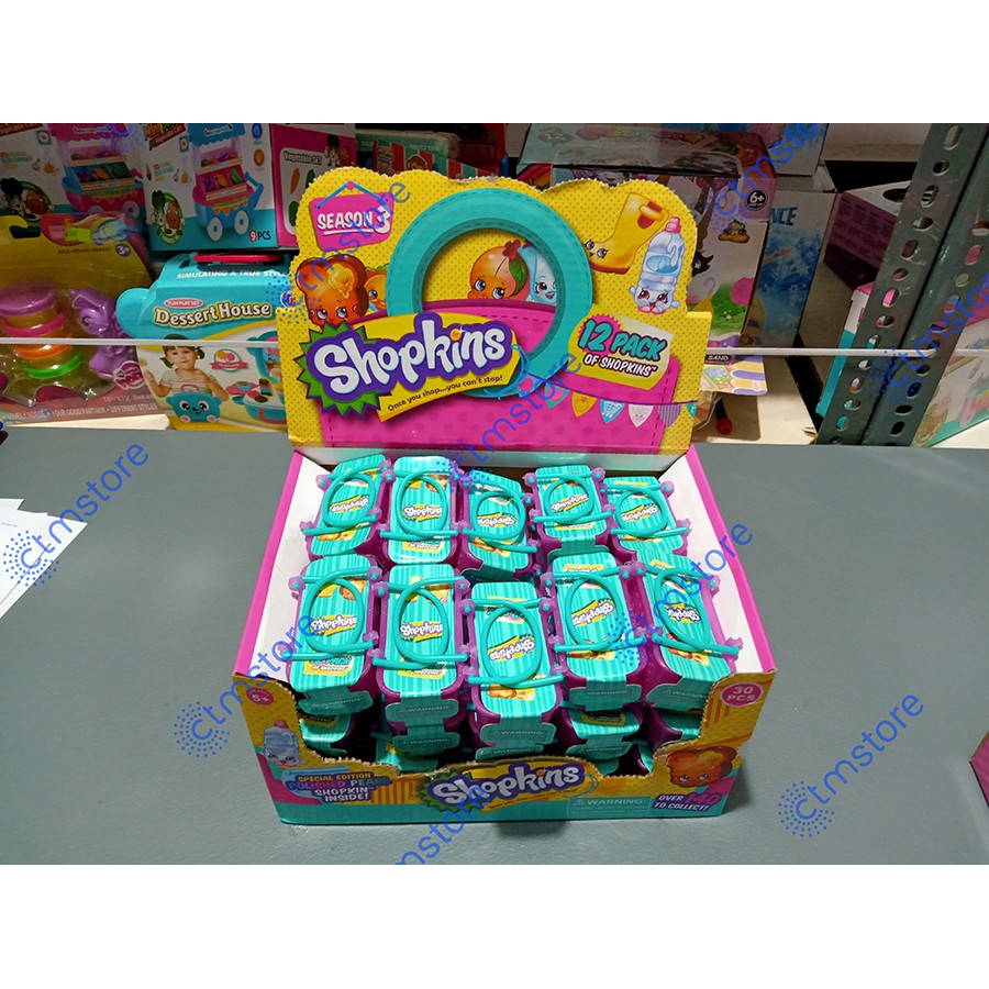 CTM Shopkins Season 3 Suprise Basket Toy (1 Box , 30 Pieces) 011492