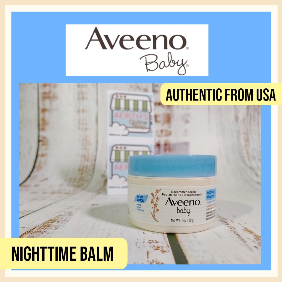 Aveeno Eczema Therapy Nighttime Balm With Natural Oatmeal Shopee