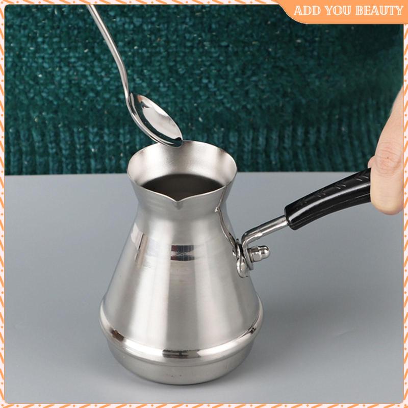 Stainless Steel Turkish Coffee Pot European W/ Long Handle 250/350