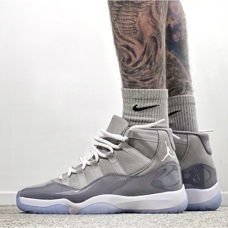 J11 Cool Grey JORDAN 11 BASKETBALL SHOES Shopee Philippines
