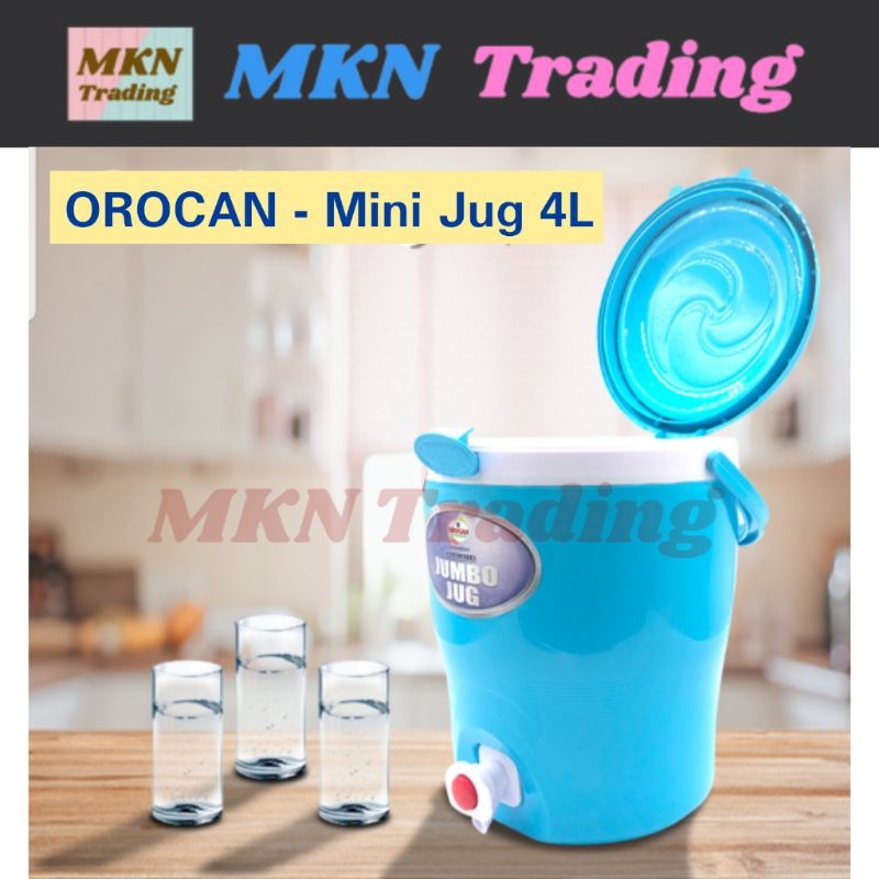 Orocan Mini Cooler Jug 4L liters Water Jug with faucet water dispenser