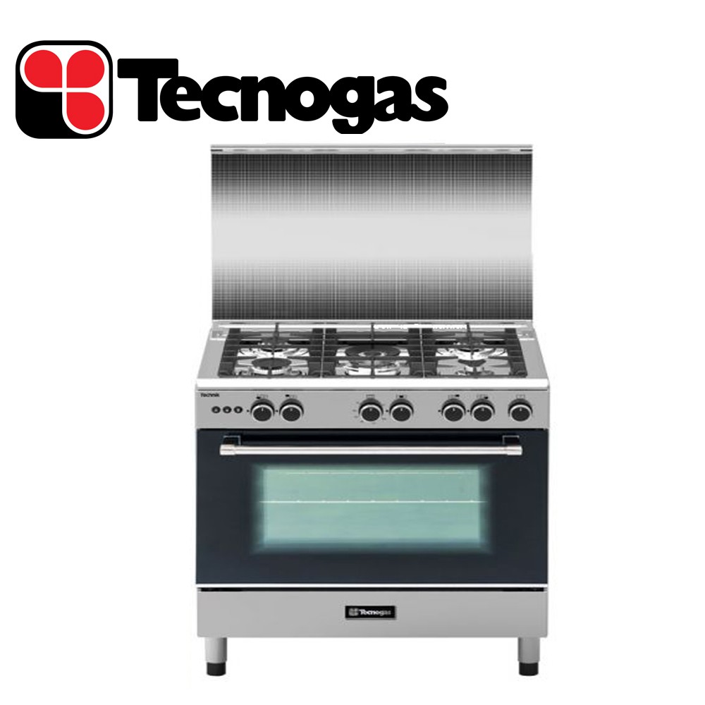 Tecnogas 80 cm, 5 Gas Burners Cooking Range with Rotisserie