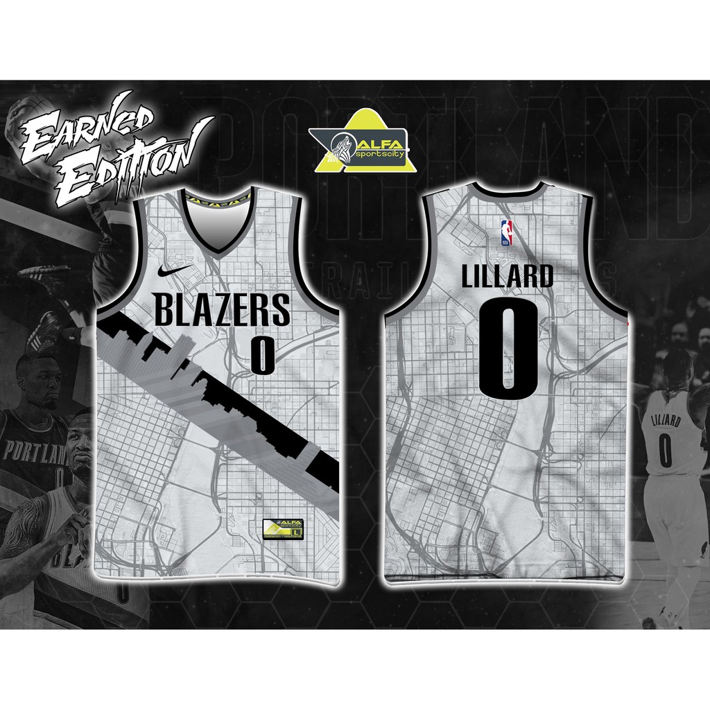 PORTLAND TRAIL BLAZERS LILIARD 0 HIGH QUALITY FULL SUBLIMATION