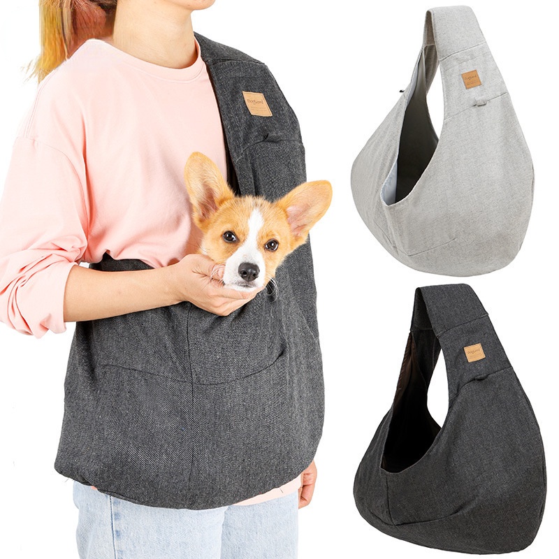 Pet Carrier Sling Bag Soft Linen Pet Carrier by Doglemi Shopee
