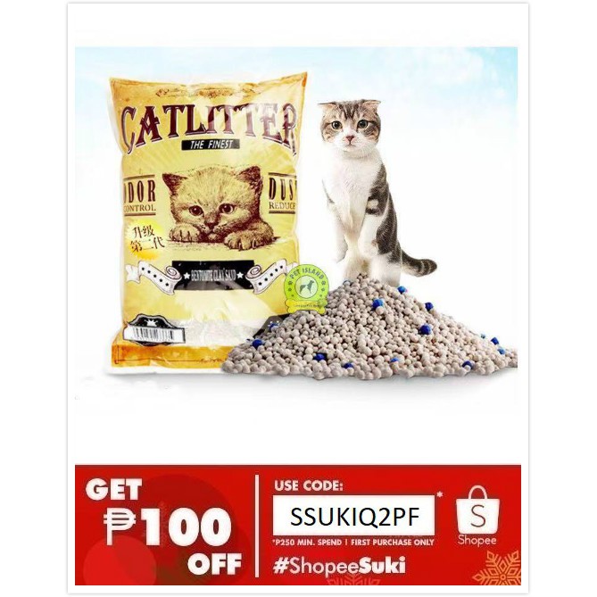 Cat litter Bentonite sand 5kg Shopee Philippines