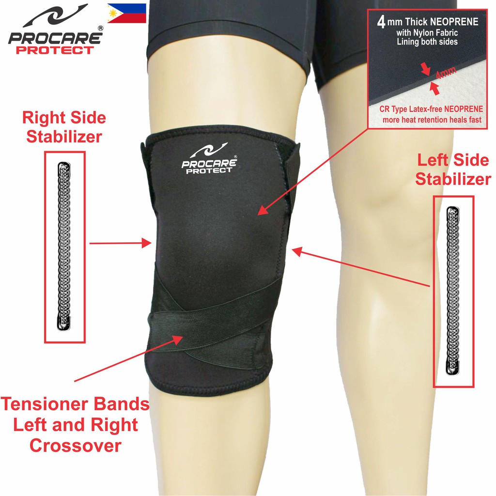 PROCARE 6039 Knee Support Brace 9inch SlipOn, with both sides Knee