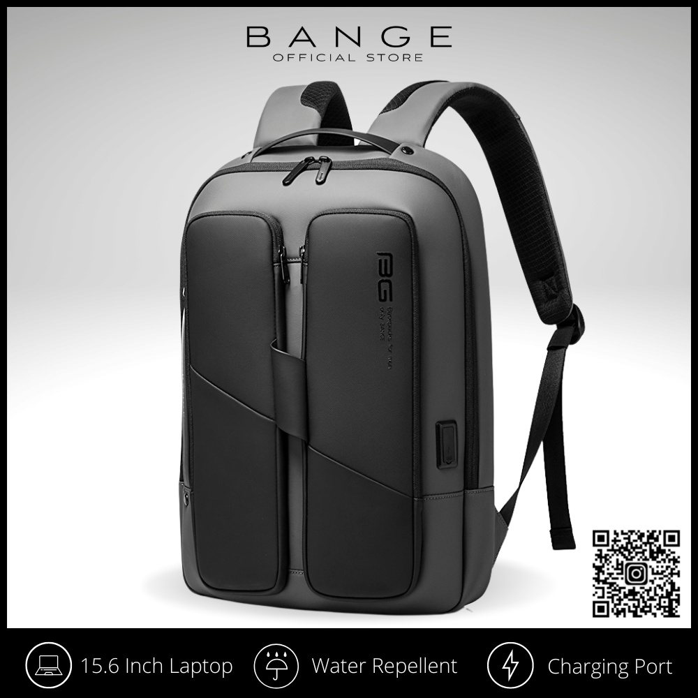 7238 BANGE Premium Quality Bag Backpack Anti Theft YKK Zipper Water Repellent Fabric Laptop Bag