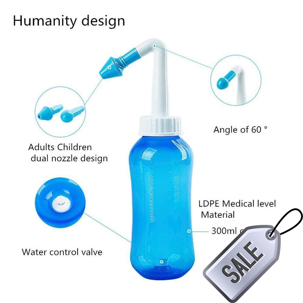 Saline Wash Neti Nasal Cleaner Allergic Bottle Nose Shopee Philippines