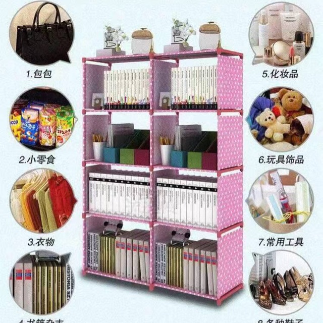 Double bookshelf book storage Shopee Philippines