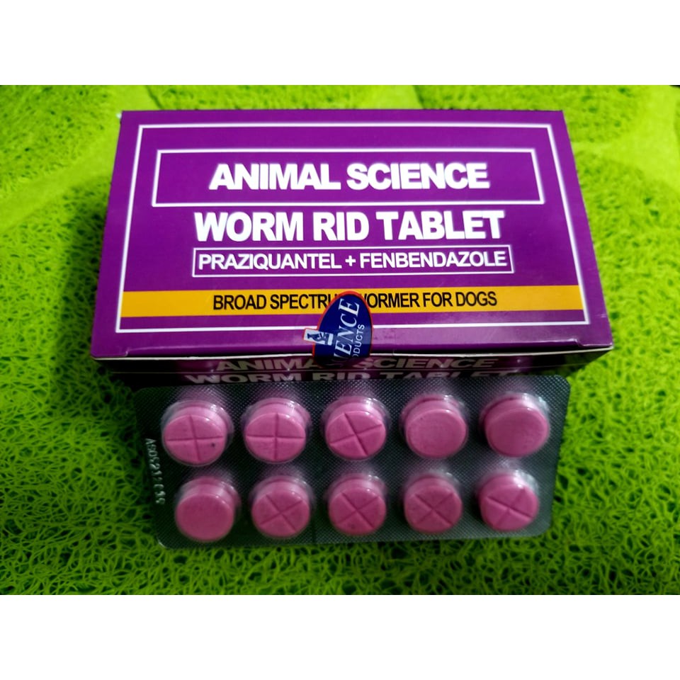 Worm Rid Dewormer Tablets (Animal Science) Shopee Philippines