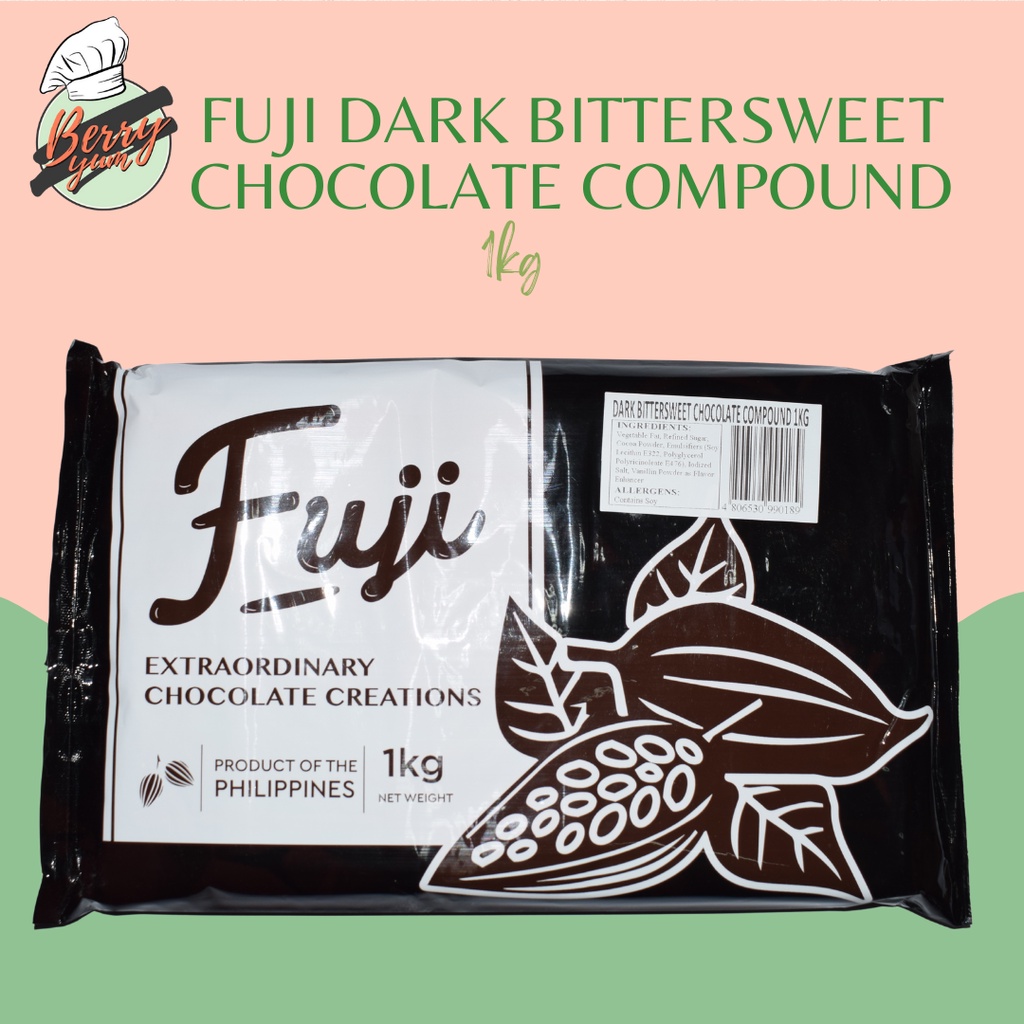 FUJI Dark Bittersweet Chocolate Bar 1kg Shopee Philippines