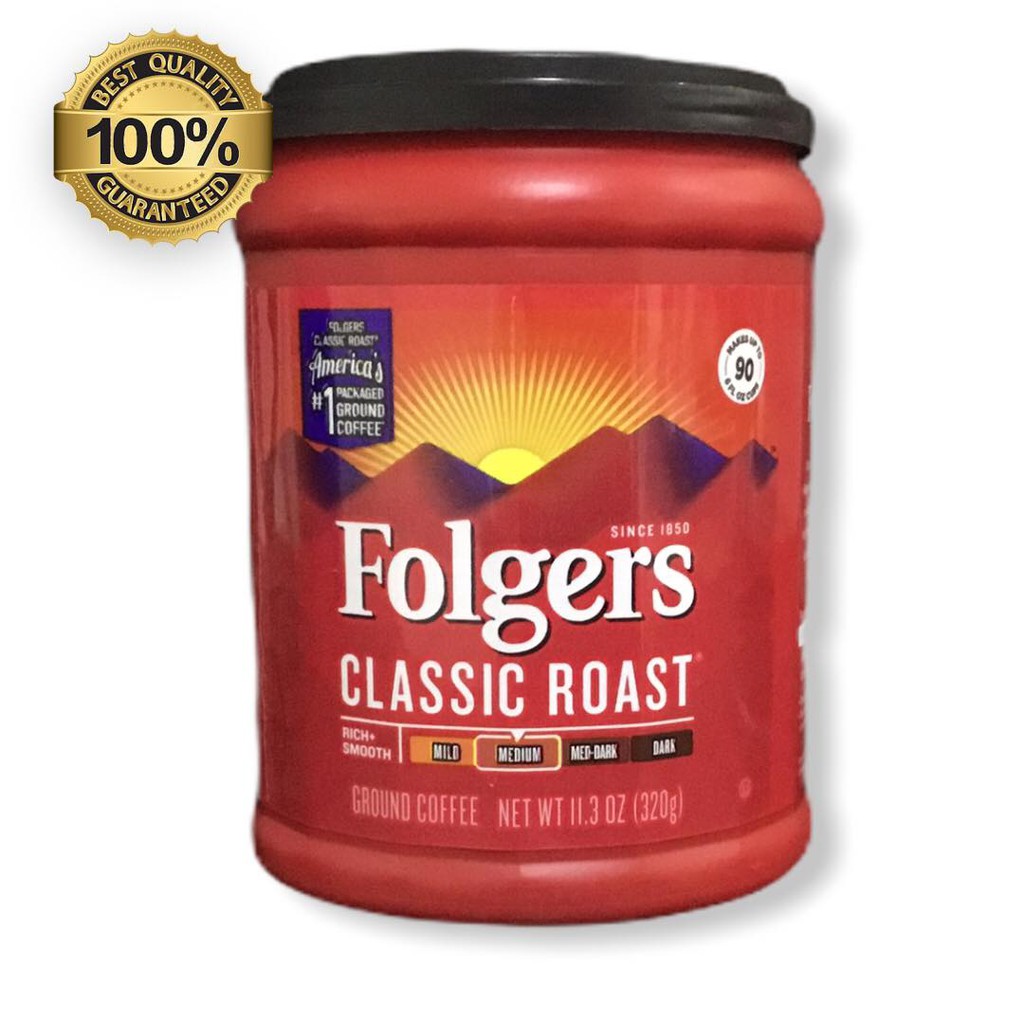 Folgers Classic Roast Coffee (320g, 11.3oz) Shopee Philippines