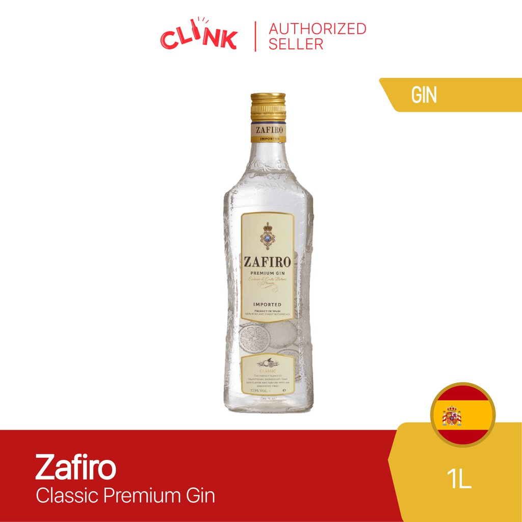 Zafiro Classic Imported Premium Gin 1L Shopee Philippines
