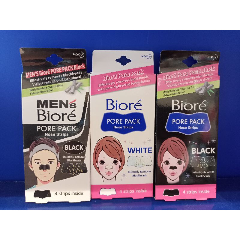 Biore nose strips pore pack 4 strips Shopee Philippines