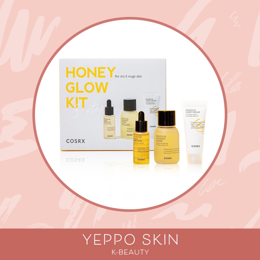 [CLEARANCE] COSRX Honey Glow Kit Propolis Trial Kit (3 Step) [Exp. July