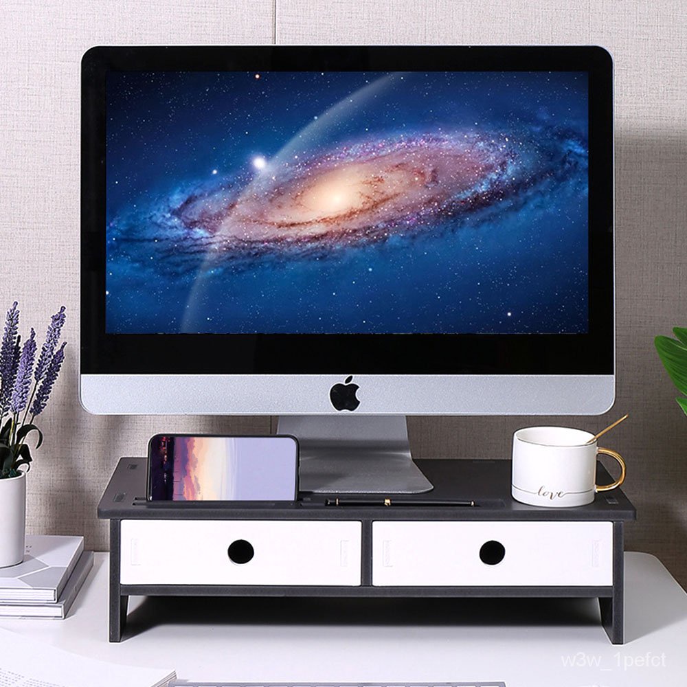 3901 Monitor Stand Riser with Drawer Desk Shelf Organizer Keyboard