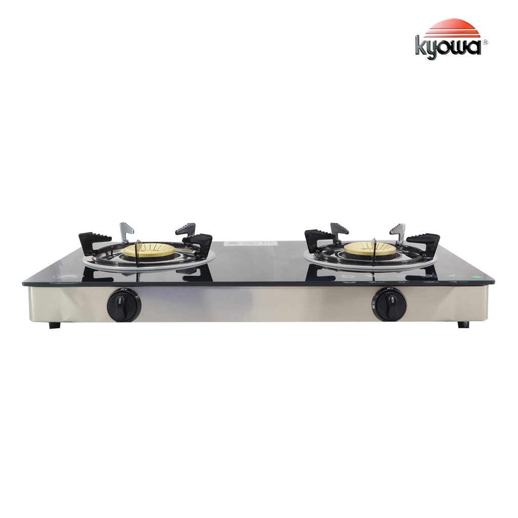 Kyowa Glass Top Double Burner Gas Stove KW3560 Shopee Philippines
