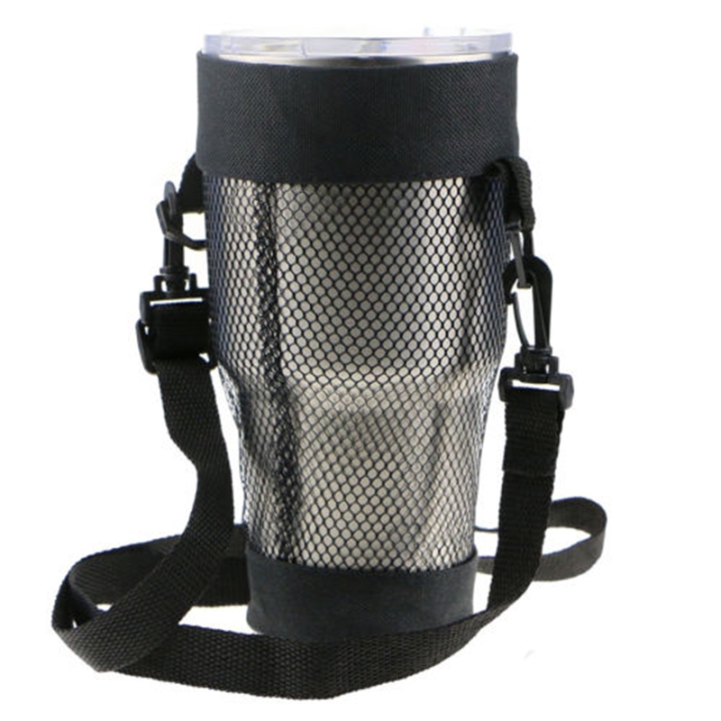 Holder Bag Water Bottle Mesh Net Black Activities Insulated Cover