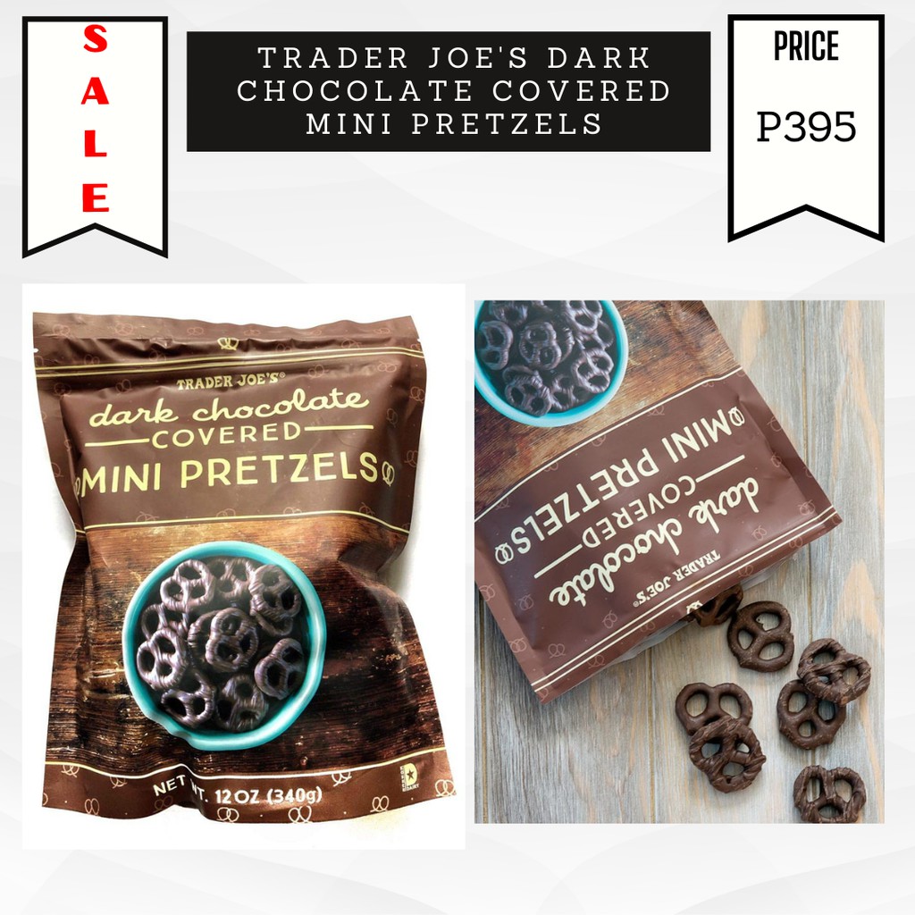 Original Trader Joe's Dark Chocolate Covered Mini Pretzels Shopee
