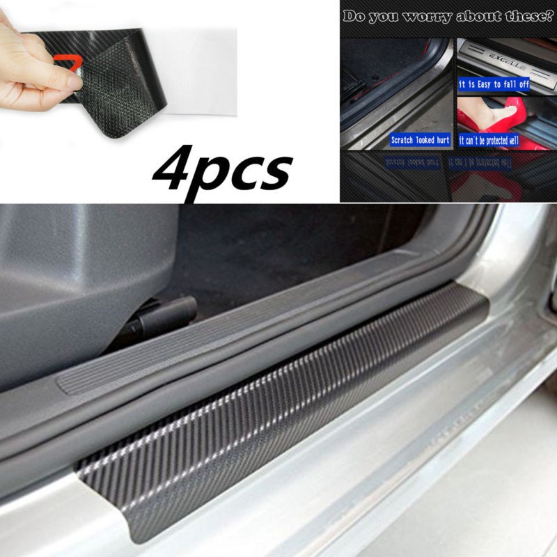Step sill Carbon Car Door Sill Sticker Protector Universal