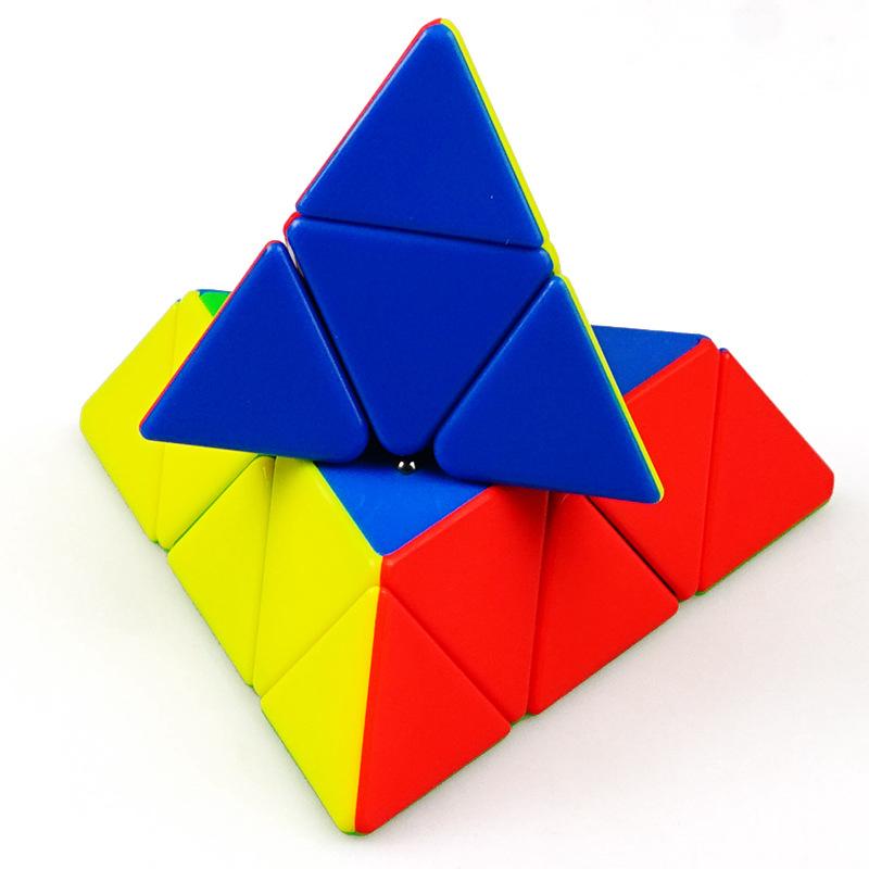 Yj Professional Game Shaped Rubik's Cube Pyramid Puzzle Toy Shopee