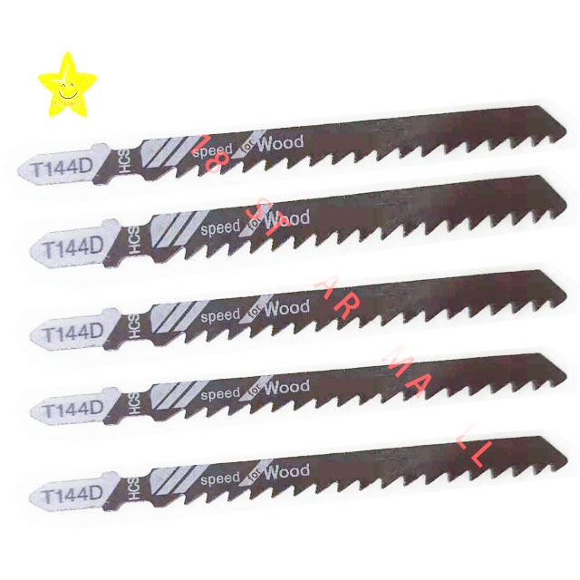 5pcs HCS steel Jigsaw Blades Wood Metal Fast Cutting Reciprocating
