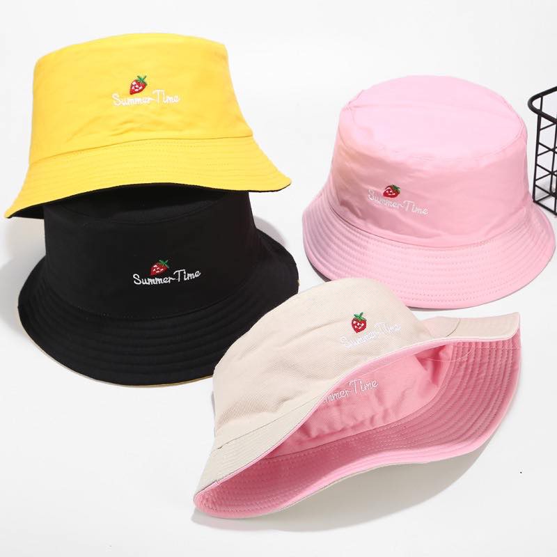 Double Sided Fashion Hip Hop Bucket Hat Unisex Fisherman's Hat waway