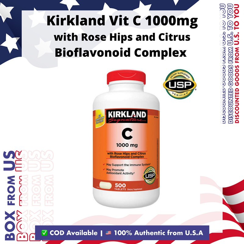 Kirkland Signature Vitamin C 1000mg (500 tablets) Shopee Philippines